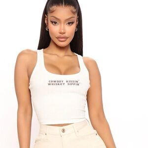 Fashion Nova Cowboy Kissin’ Whiskey Sippin’ Tank